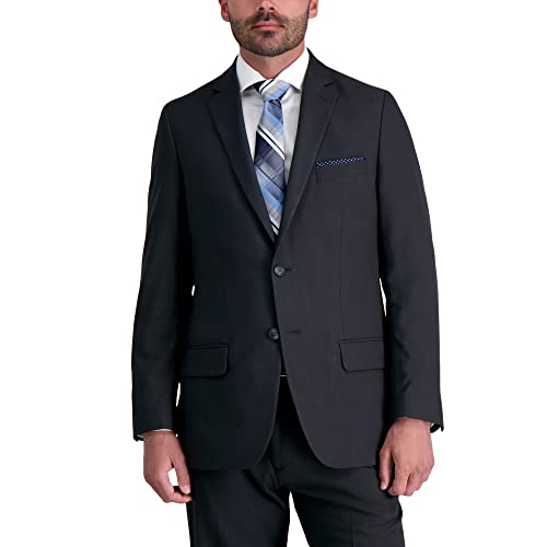 Haggar Mens Premium Stretch Classic Fit Suit Separates - Charcoal