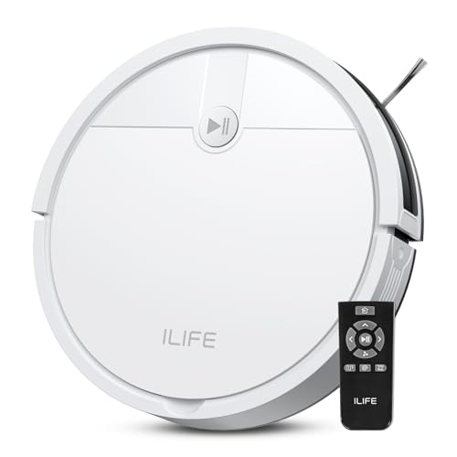 ILIFE V2 Robot Vacuum Cleaner with Tangle-Free Suction and 120-Minute Runtime