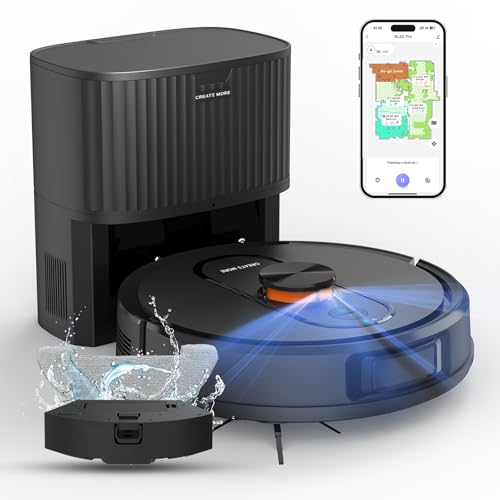 Robot Vacuum and Mop with LiDAR Navigation and Self-Emptying Dustbin