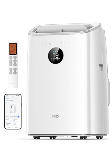 DREO 8000 BTU Portable Air Conditioner with Smart Controls