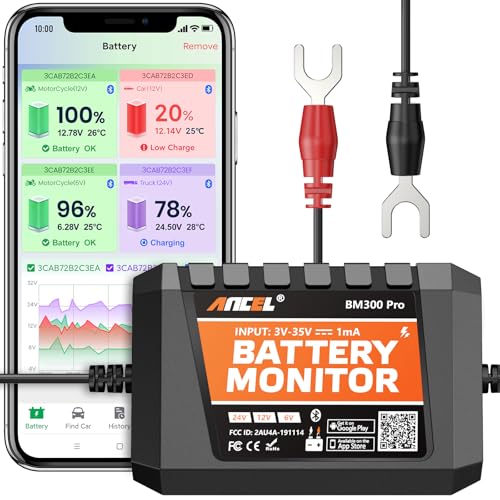 ANCEL BM300 Pro Universal Battery Monitor with Bluetooth