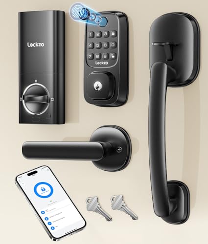 Smart Fingerprint Deadbolt Lock with Keyless Entry and App Control