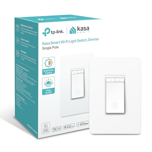 Kasa Smart Dimmer Switch HS220 with Wi-Fi and Voice Control