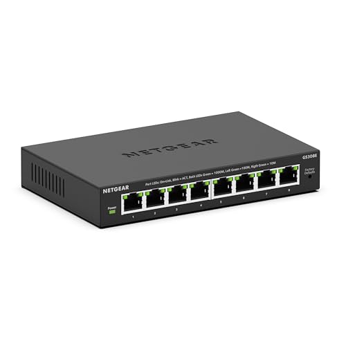 NETGEAR 8-Port Gigabit Ethernet Smart Managed Switch