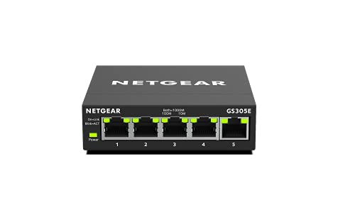 NETGEAR 5-Port Gigabit Ethernet Switch GS305E