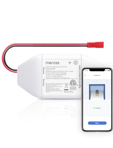 Smart WiFi Garage Door Opener with App and Voice Control