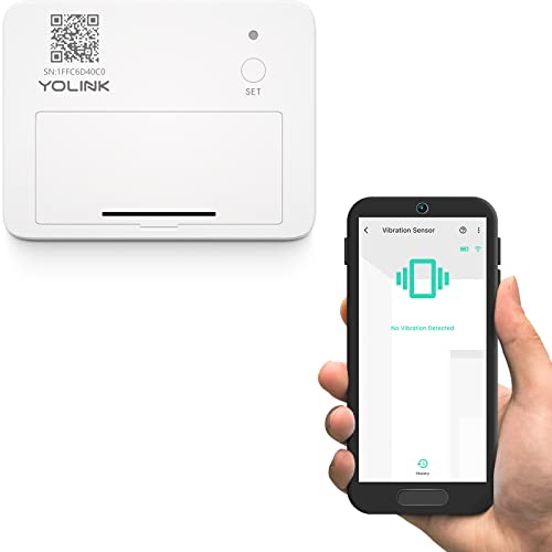 YoLink LoRa Smart Vibration Sensor with Long-Range Wireless Detection