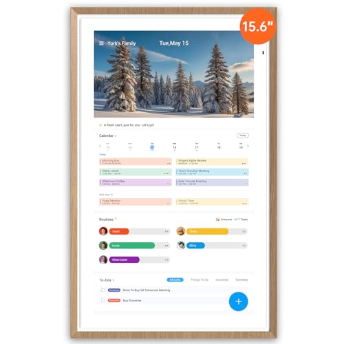15.6-inch Digital Family Calendar and Smart Planner