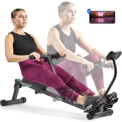 Smart Adjustable Compact Rowing Machine with Bluetooth