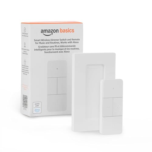 Smart Dimmer Switch and Remote Compatible with Alexa Echo Devices