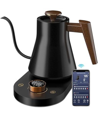 Smart Electric Gooseneck Kettle with WiFi and Precise Temperature Control