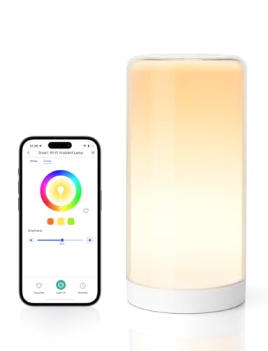 Smart Table Lamp with Multi-Color and Voice Control