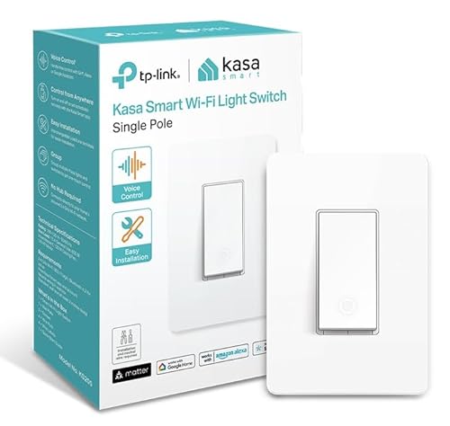 Kasa Matter Smart Light Switch with Voice and App Control