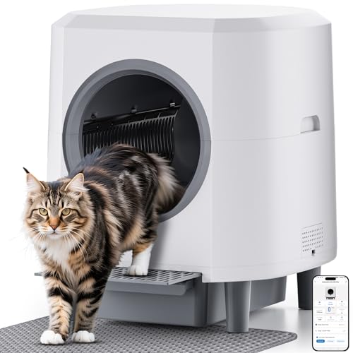 Automatic Self-Cleaning Litter Box with Odor Control and App Monitoring