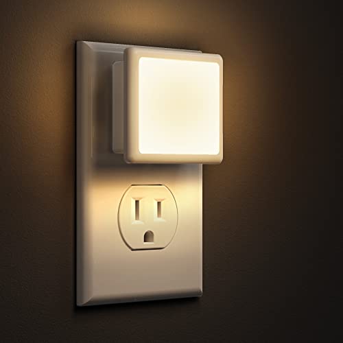 LOHAS LED Plug-in Night Light 2-Pack with Dusk-to-Dawn Sensor