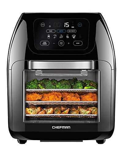 Chefman 10L Multifunctional Digital Air Fryer Oven with Rotisserie and Dehydrator
