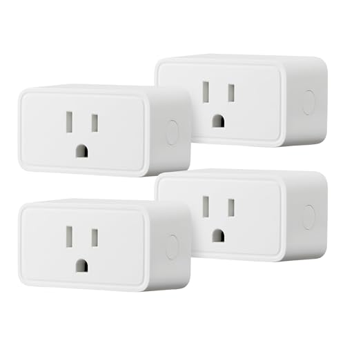 Amazon Basics Alexa-Compatible Smart Plug, 4-Pack
