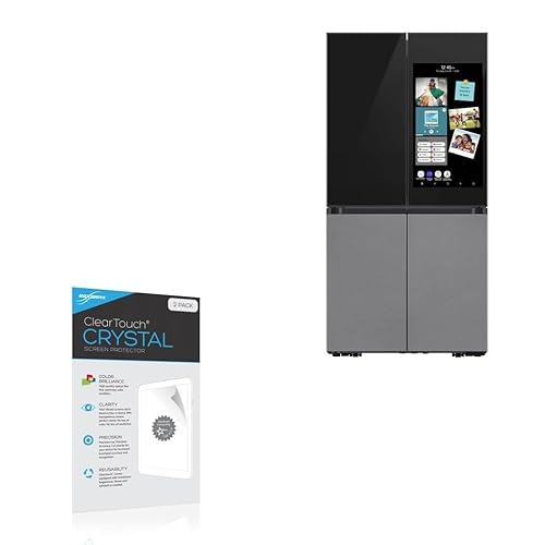 BoxWave ClearTouch Crystal Screen Protector for Samsung BESPOKE Family Hub+ Refrigerator (2-Pack)