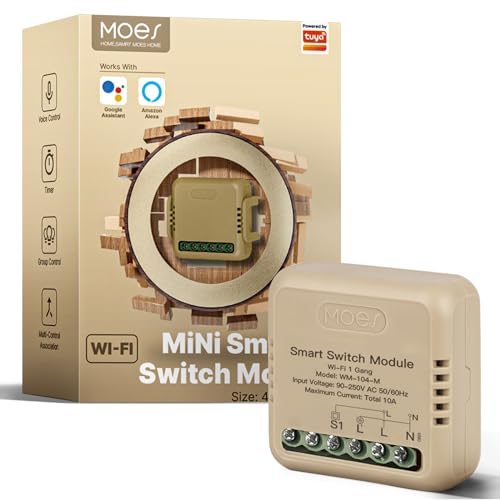 MOES Smart WiFi Relay Switch with Voice Control