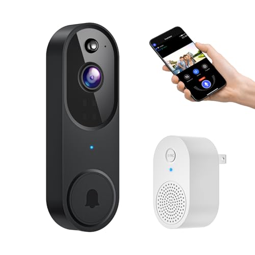 GridTera Smart Wireless Video Doorbell with AI Human Detection