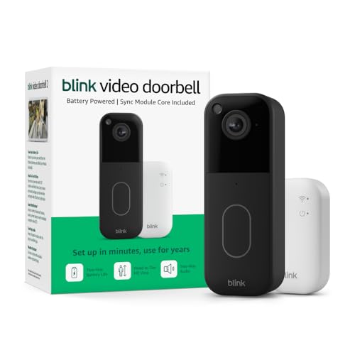 Blink Video Doorbell with HD View and Two-Year Battery Life