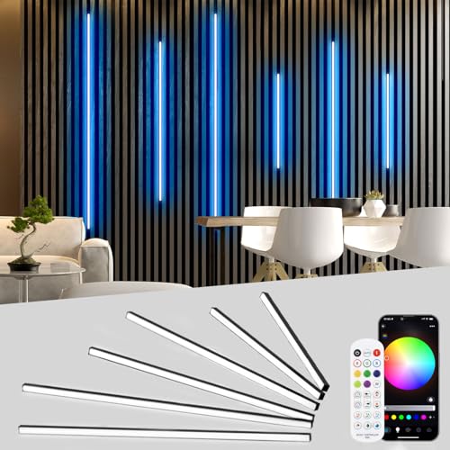 RGB Smart Recessed LED Strip Lights for Acoustic and Slat Wall Panels